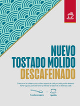 Café Tostado Molido Descafeinado x 250g.