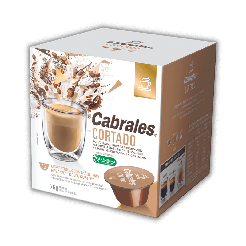 Cabrales  Café Cortado en cápsulas comp. con Dolce Gusto®
