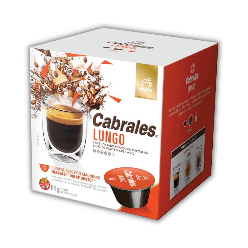 Cabrales  Cápsulas Café Lungo compatibles con Dolce Gusto®