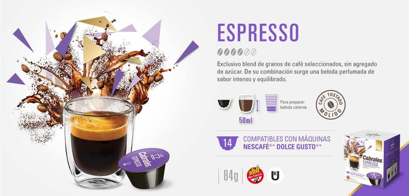 Cabrales | Café Espresso compatible con Dolce Gusto®